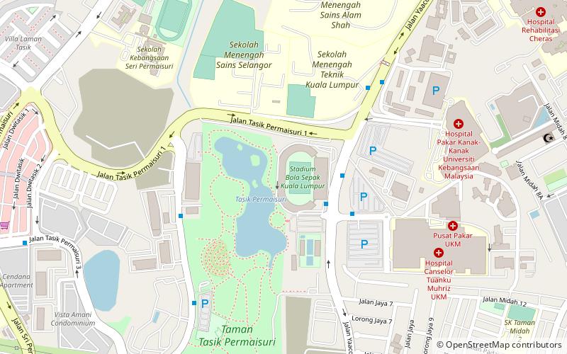 klfa stadium kuala lumpur location map