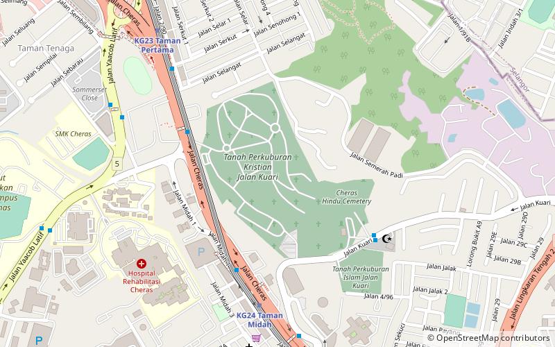 Cheras War Cemetery location map