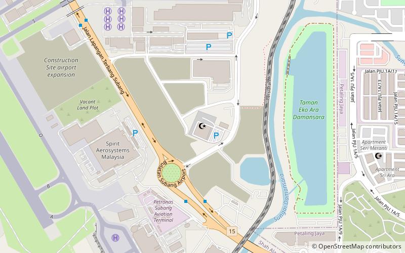 Subang Airport Mosque location map