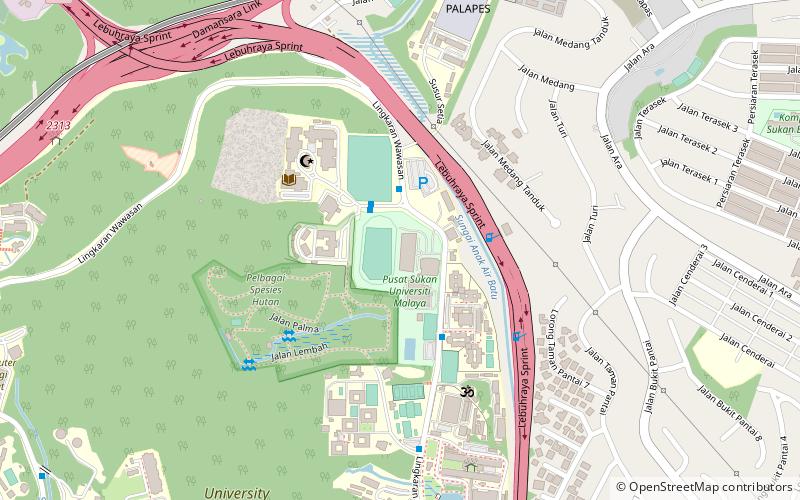 UM Arena Stadium location map
