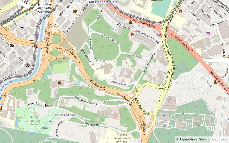 stormwater management and road tunnel location map
