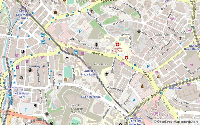 Plaza Rakyat location map