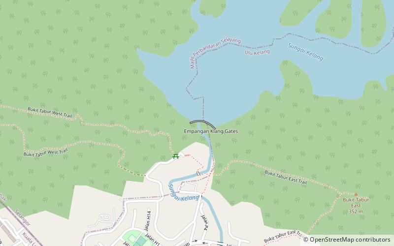 Klang Gates Dam location map