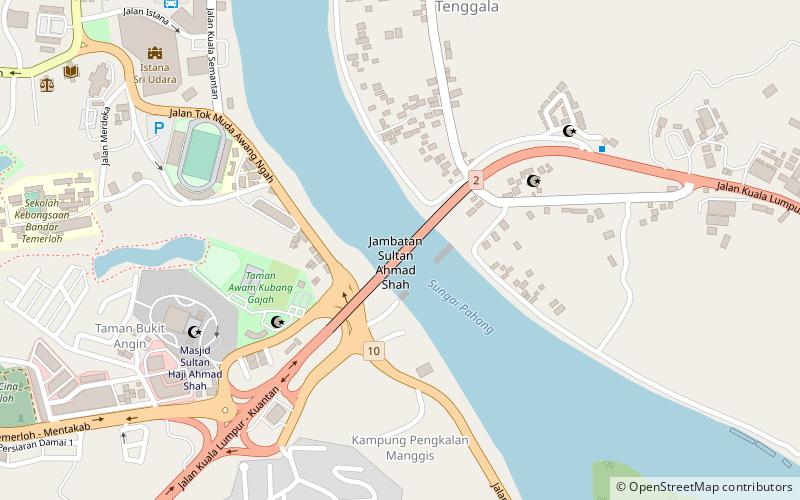 Sultan Ahmad Shah Bridge location map