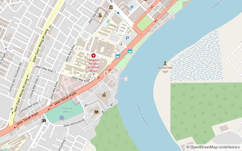 kuantan river cruise location map