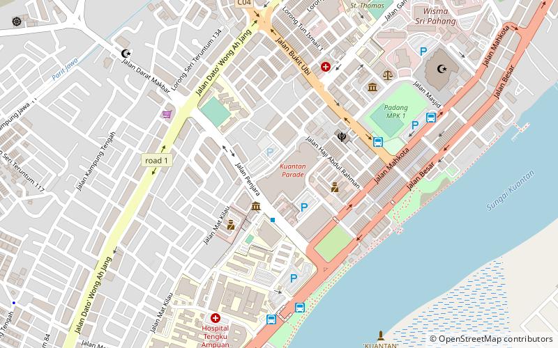 kuantan parade location map