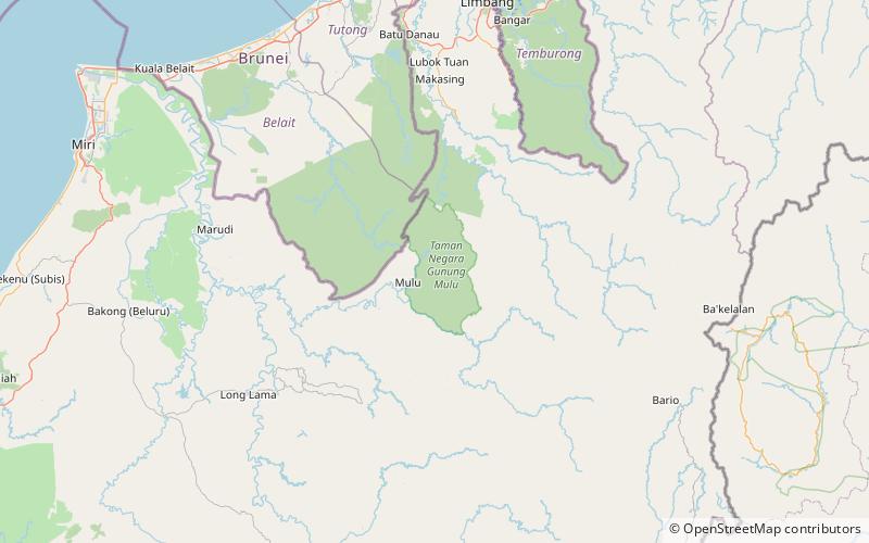 gruta de sarawak parque nacional de gunung mulu location map
