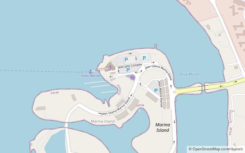 Marina Island location map