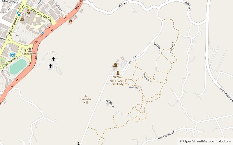 canada hill miri location map