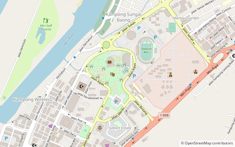 miri city fan park location map