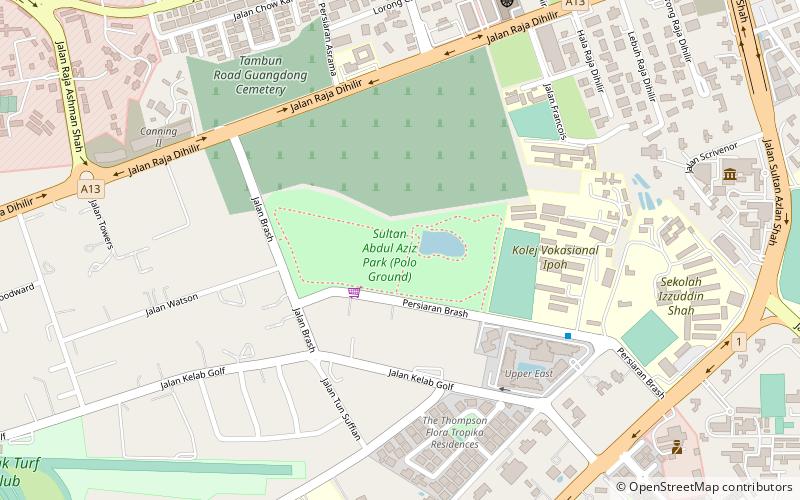 sultan abdul aziz park ipoh location map