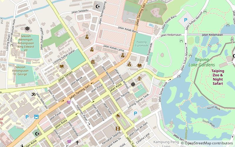 Cross Street Bazar night market location map
