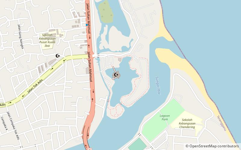 Tengku Tengah Zaharah Mosque location map