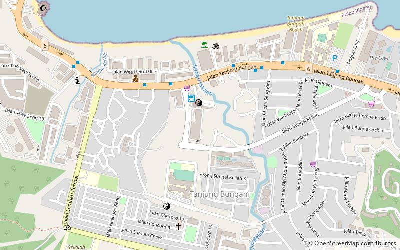 Tanjung Bungah Market location map
