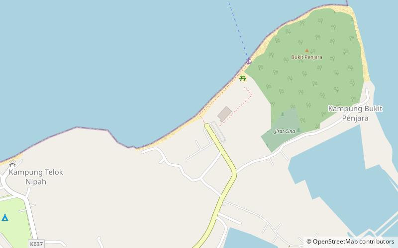merdeka beach sungai petani location map