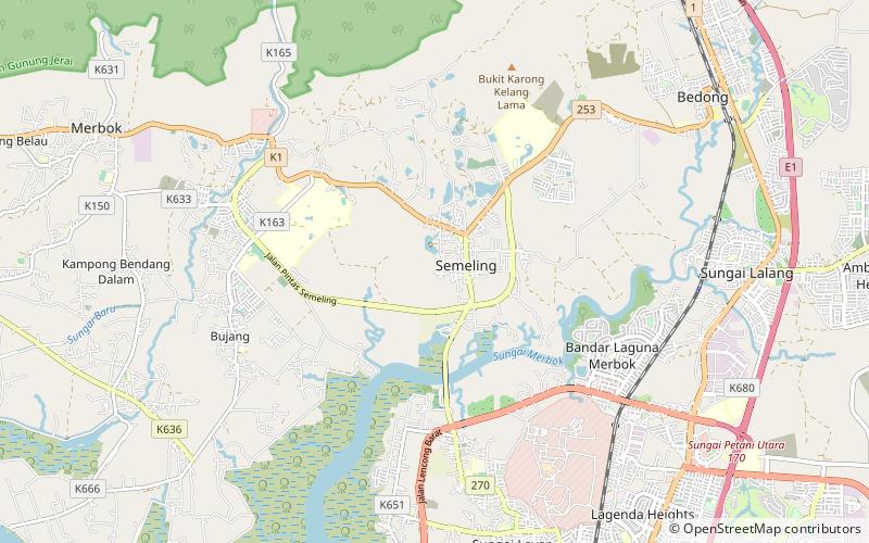 Semeling location map