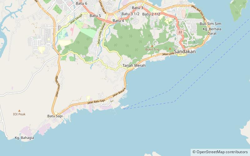 sandy plain sandakan location map
