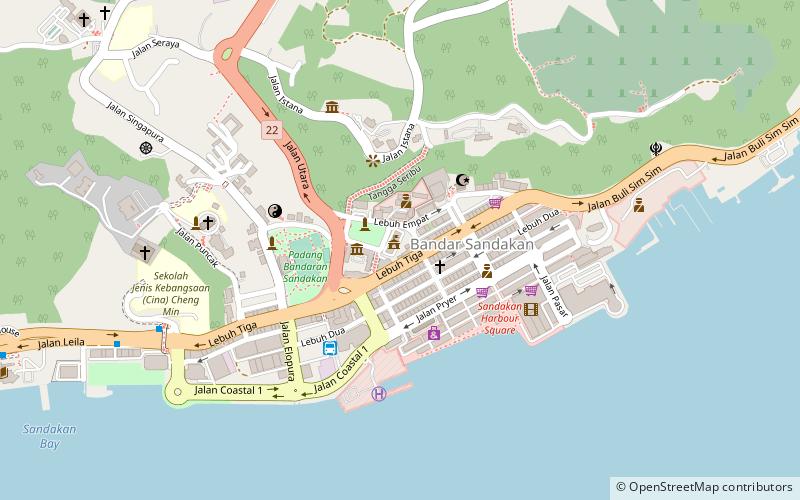 Sandakan Municipal Council location map