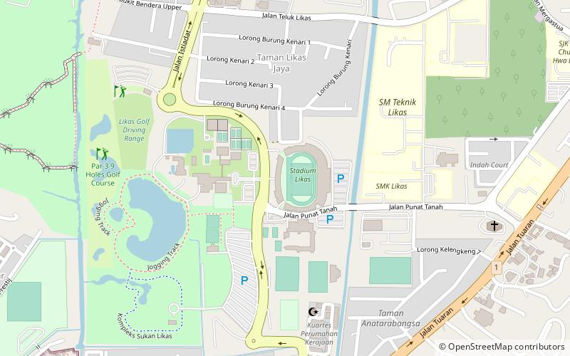 Stadium Likas location map