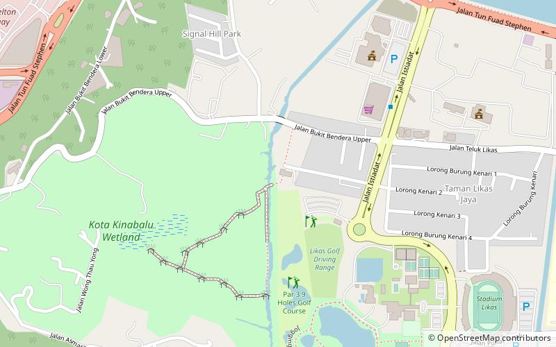 kota kinabalu wetland centre location map