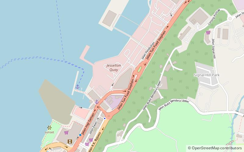 Jesselton Quay location map