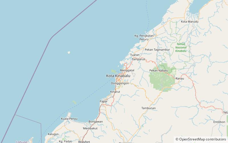Gaya Island location map