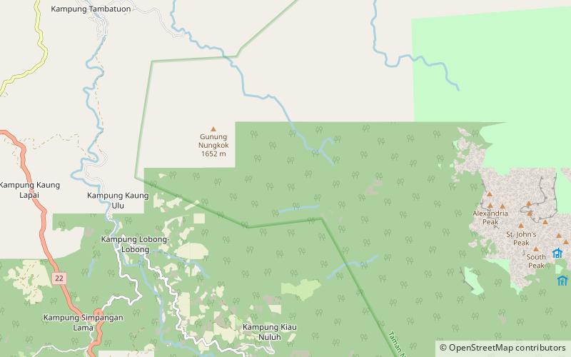 west coast division mount kinabalu location map