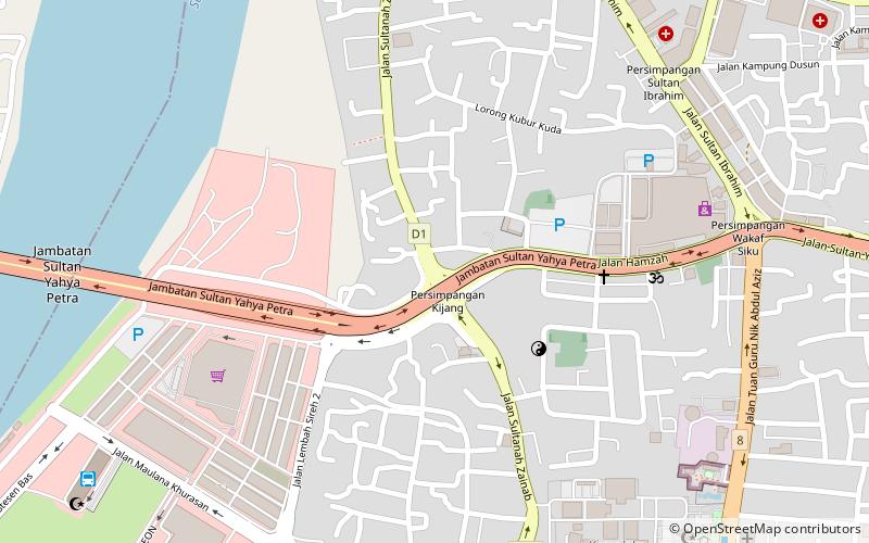 Sultan Yahya Petra Bridge location map