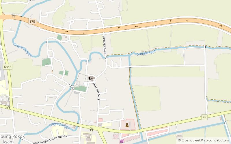 Langgar location map
