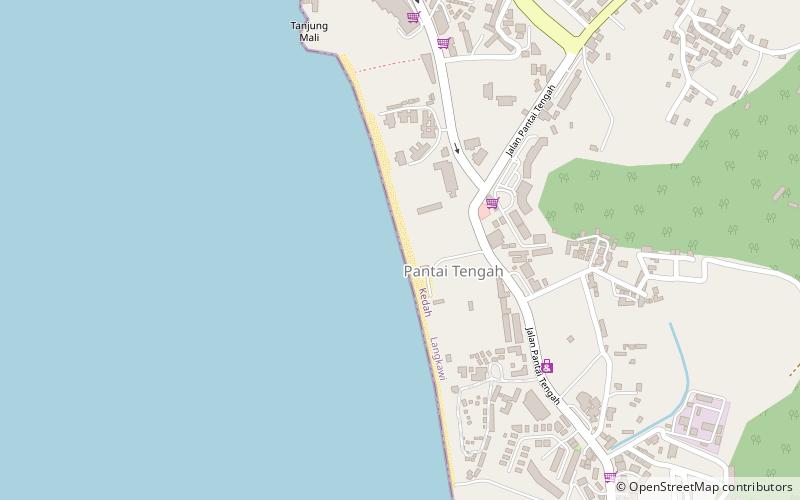 pantai tengah langkawi location map
