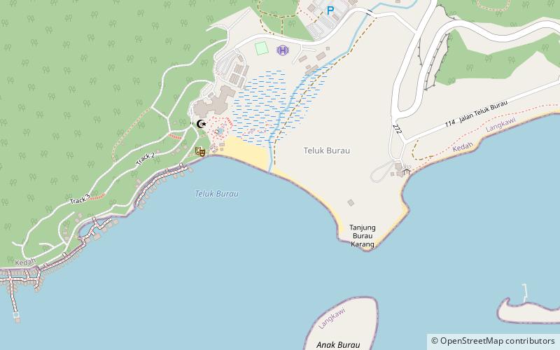 burau bay langkawi location map