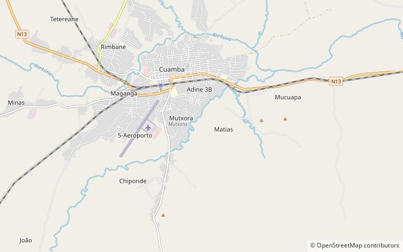 district de cuamba location map