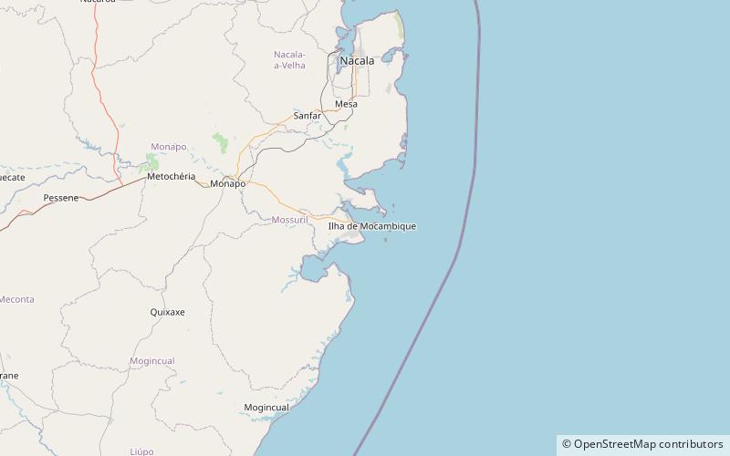 Mozambique Island Bridge location map