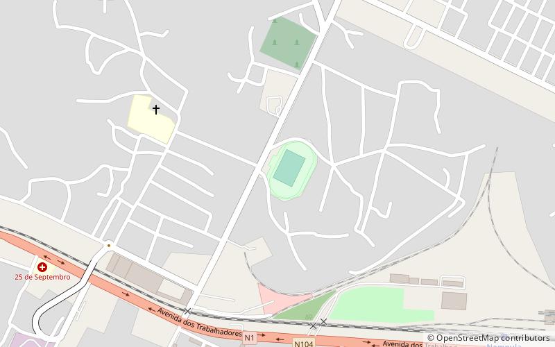 estadio do nampula location map