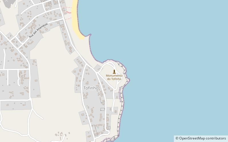 monumento do tofinho tofo beach location map