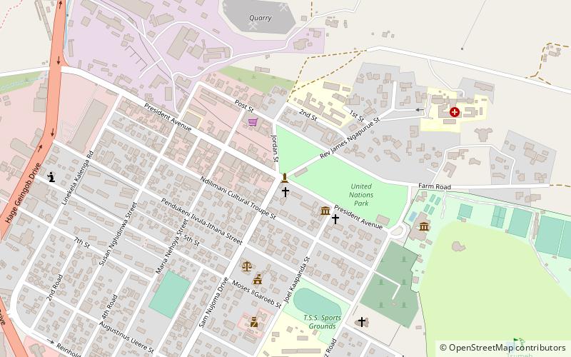 denkmal tsumeb location map