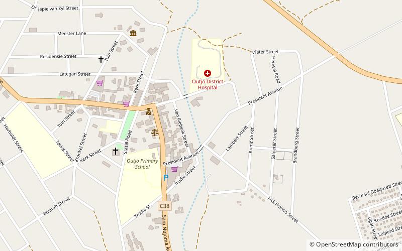 wieza cisnien outjo location map