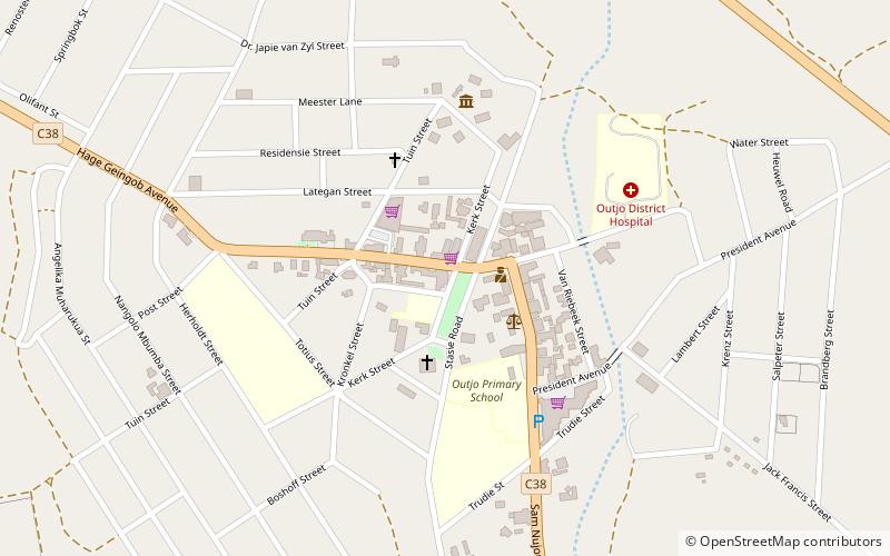 Outjo location map