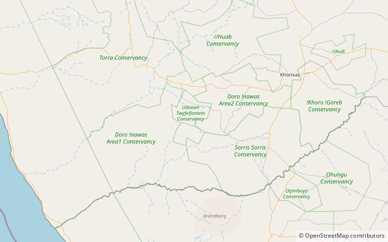 Verbrannter Berg location map