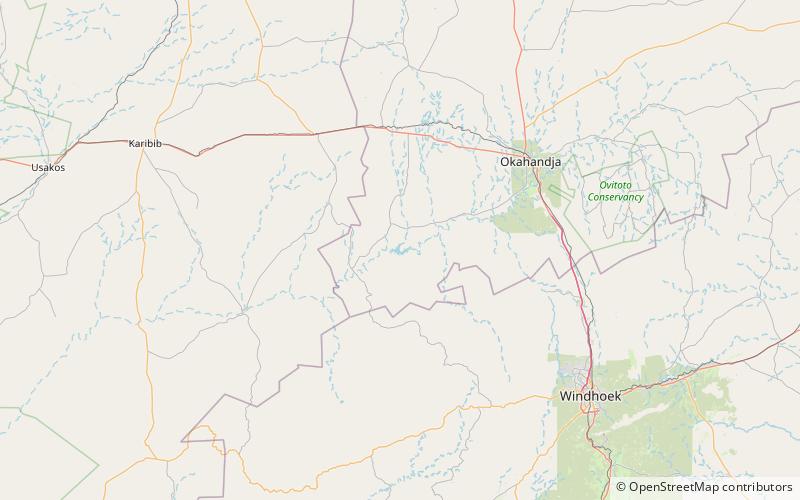 Swakoppoort Dam location map