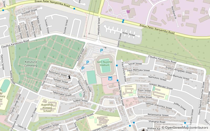 Sam Nujoma Stadium location map