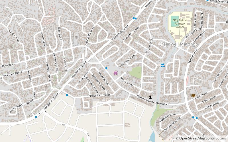 Goreangab-Damm location map