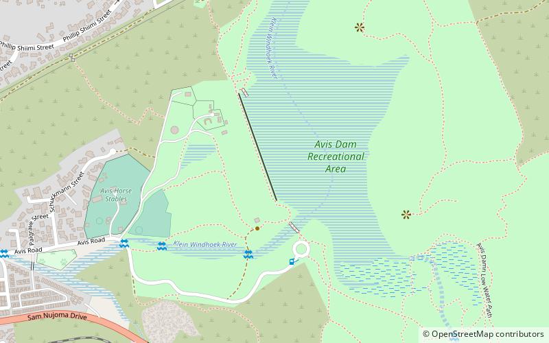 Avis Dam location map