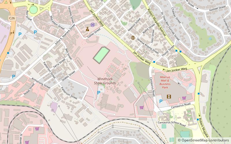 Windhoek Show location map