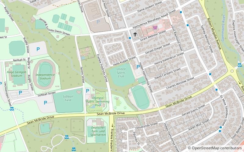 united ground windhoek location map