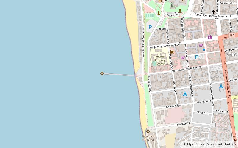 swakopmund jetty location map