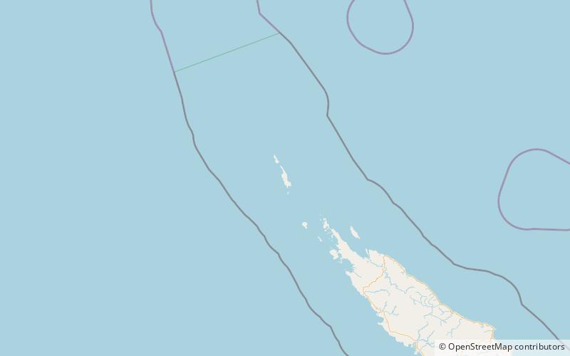 belep inseln neukaledonisches barriereriff location map