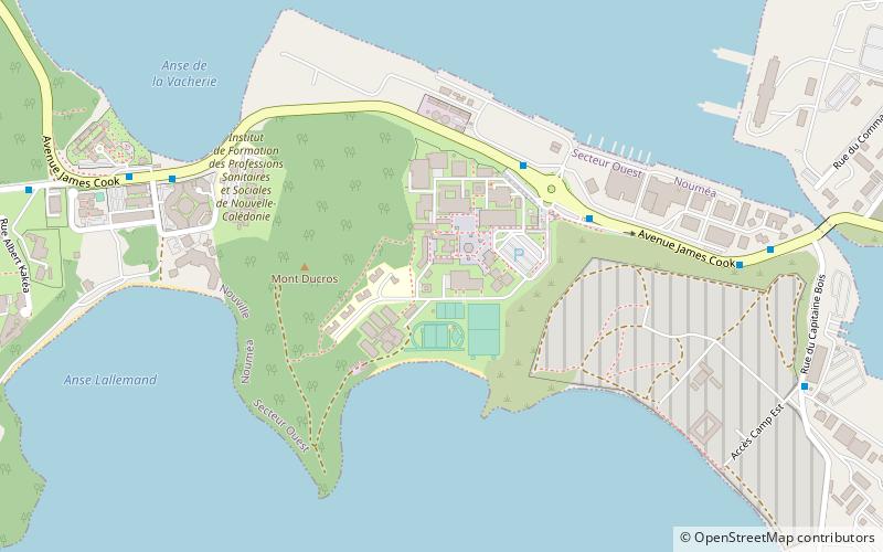 University of New Caledonia location map
