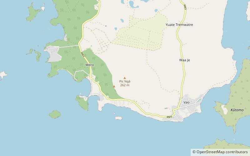 pic nga isle of pines location map