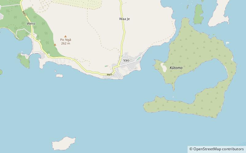 bay of st maurice and statue of jesus isle of pines location map